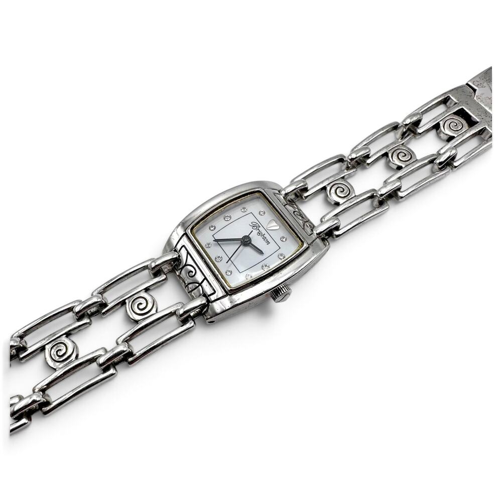 Brighton Malibu Silver Swirl Bracelet Watch New Battery